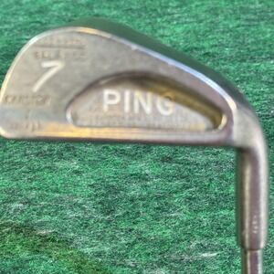 Ping Karsten 7 Iron RH Steel Shaft Orange Dot Lamkin Oversize Grip Golf